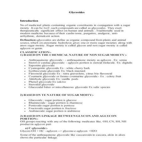 Extraction of glycosides