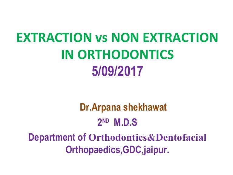 Extractions vs non extraction debate