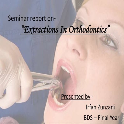 Extractions in orthodontics ug