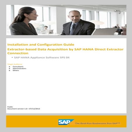 SAP HANA direct extractor:Data acquisition 