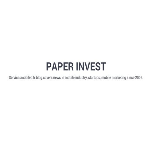 Extract Paper Invest Slush 2016