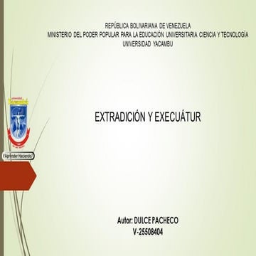 Extradición y exequatur | PDF