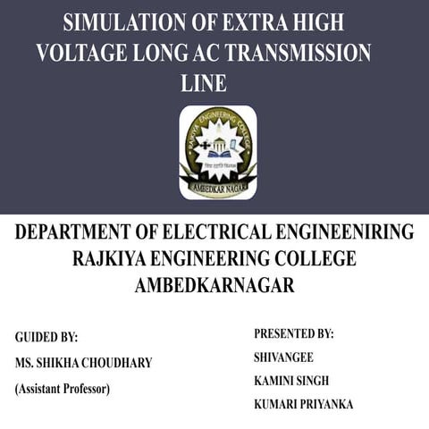 Extra high voltage long ac transmission lines