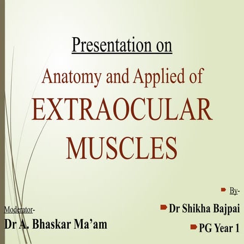 extraocular muscles anatomy presentation