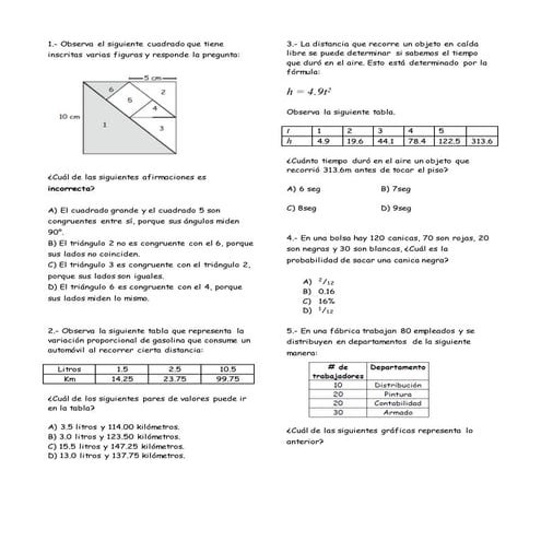 Extraordinario de matematicas