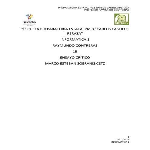 Extraordinario marco esteban soberanis cetz 