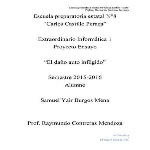 Extraordinario samuel yair burgos mena