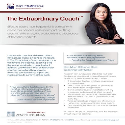 The Extraordinary Coach Workshop