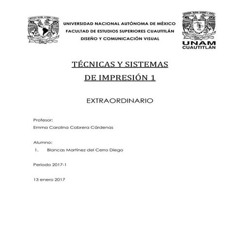 Extrasist impresión diego blancas