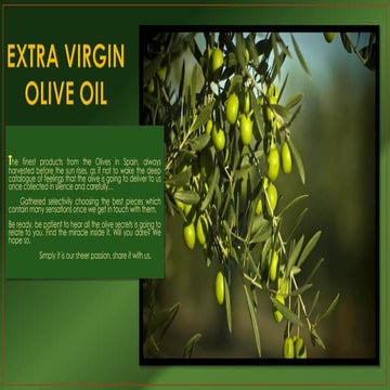 Extra virgin olive oil | PDF