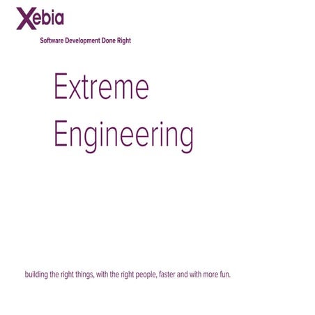 Extreme engineering - how to use scrum priciples in engineering