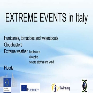 Extreme events italy