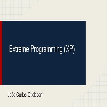  Extreme programming   (xp)