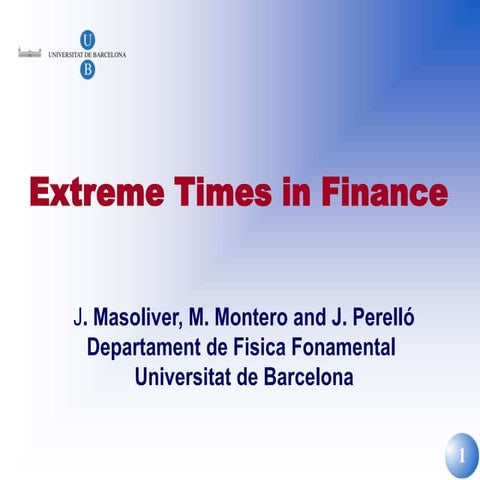 extreme times in finance heston model.ppt