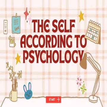 SELF ACCORDING TO PSYCHOLOGY