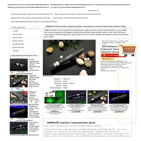 Grüner Laserpointer hohe Reichweite online kaufen