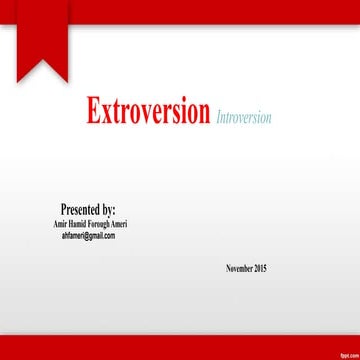 Extroversion introversion