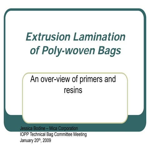 Extrusion lamination of poly wovenbags[1]