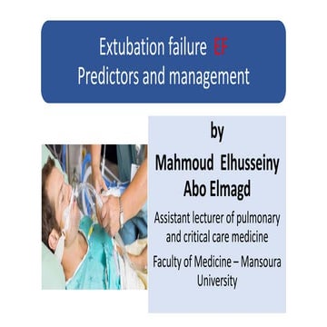 Extubation failure