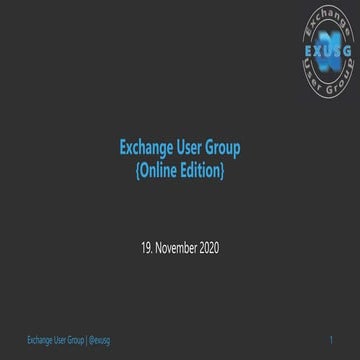 Exchange Server Hybrid - Was, Warum und Wie | PPTX