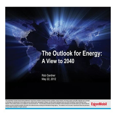 Exxon Mobil 2012 Energy Outlook