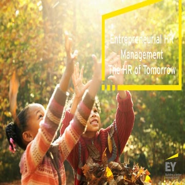 EHRM: Entrepreneurial Human Resources Management | by Ernst & Young, People A...