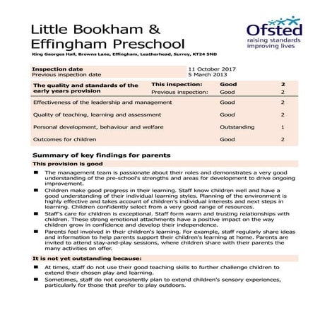 Daycare inspection report | PDF