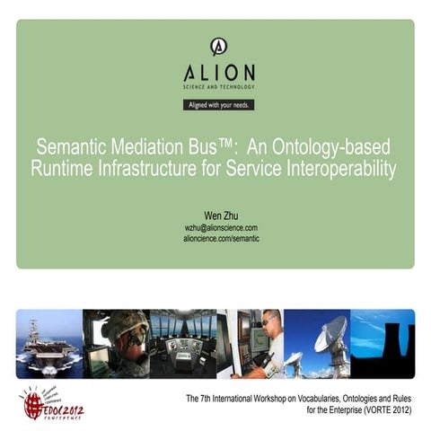 Semantic Mediation Bus Presentation at VORTE 2012