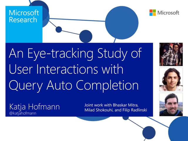 An Eye-tracking Study of User Interactions with Query Auto Completion – Katja...