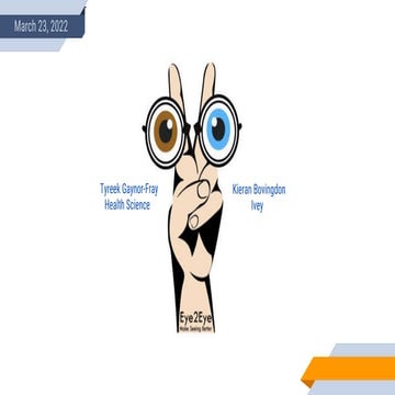 Eye2Eye: Make Seeing Better For The Underserved | PDF