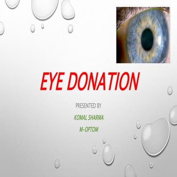 Eye donation