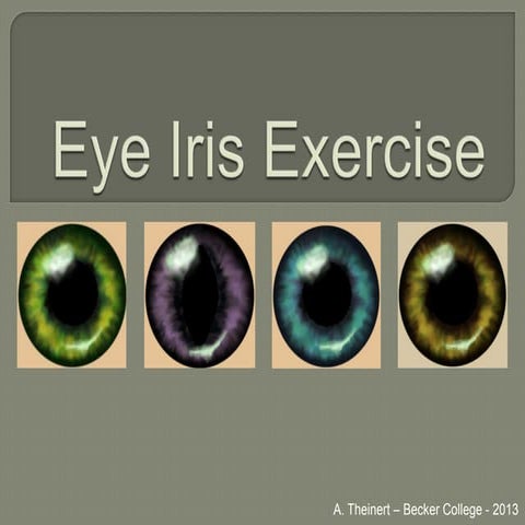 Eye iris exercise