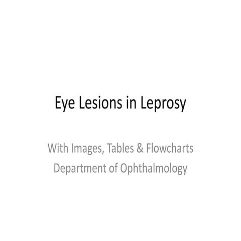 Comprehensive Overview of Eye Lesions in Leprosy with Clinical Insights ...