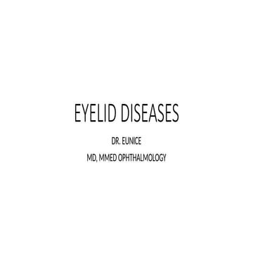 EYELID DISEASES in ophthalmology medicine .pptx