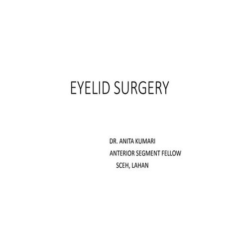 Eyelid surgery