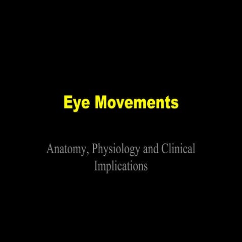 Eye movements