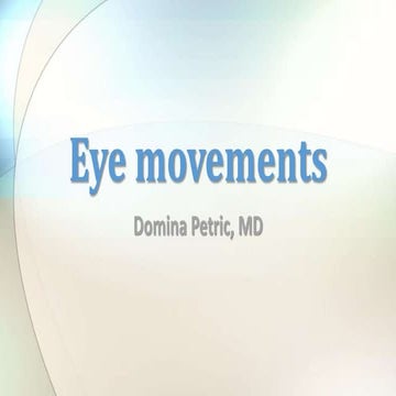 Eye movements