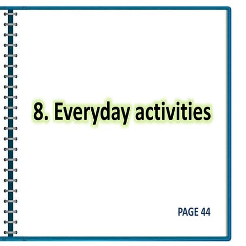 My Daily Activities | PPT
