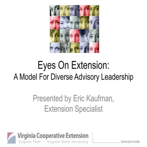 Eyes on Extension: A model for diverse advisory leadership