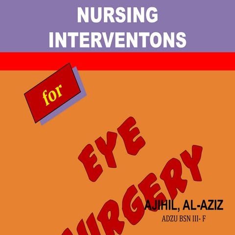 Nursing Interventions for Eye Surgery