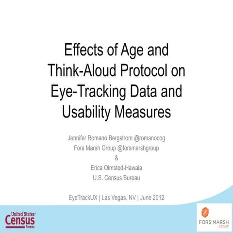 Effects of Age and Think-Aloud Protocol on Eye-Tracking Data and Usability Me...