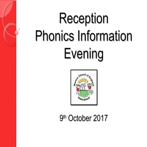 EYFS Phonics Information Evening 2017