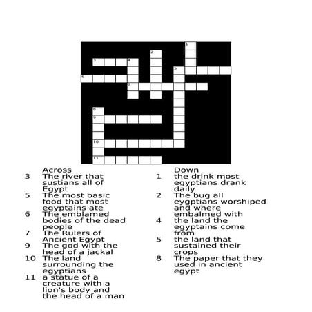 Eygpt crossword PDF