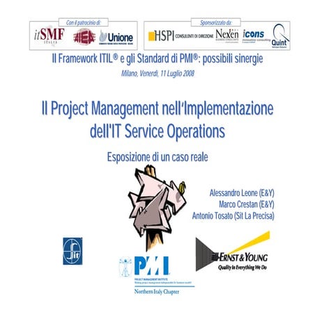 E&amp;Y   Implement It Service Operations 11 07 2008