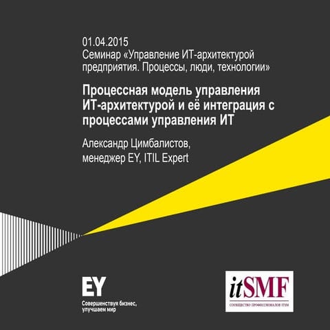  Процессы управления ИТ-архитектурой организации