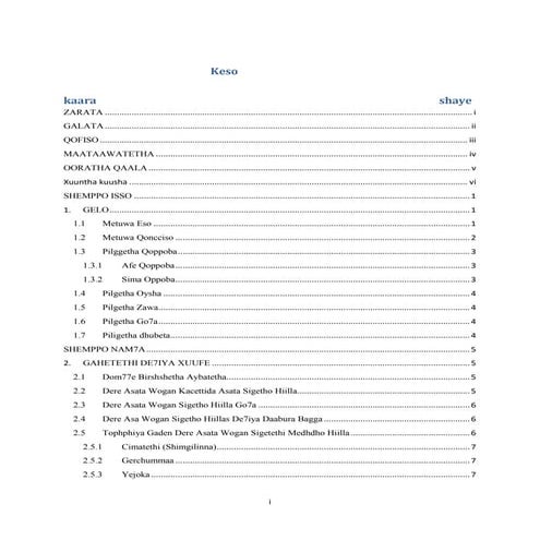 Eyob Gondallo Goofatho Research on "Woga"