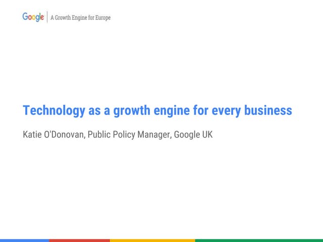 DL Conference 2016: Katie O’Donovan, Google