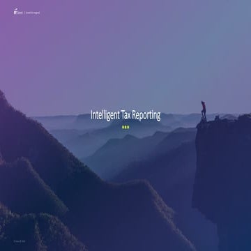 EY Intelligent Tax Reporting