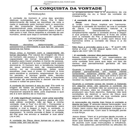Palestra Espírita _ Vontade | PPTX