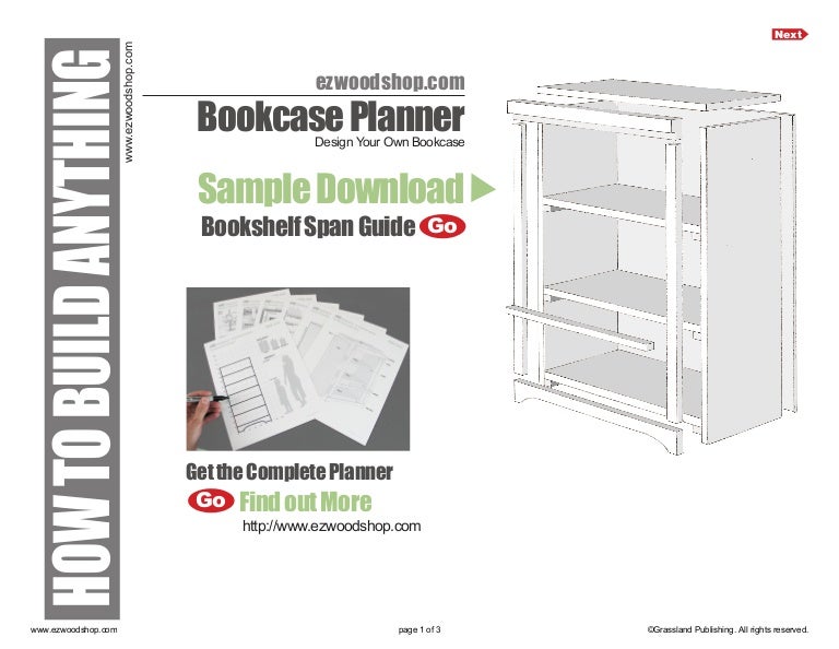Bookcase Plans Guide to Shelf Span